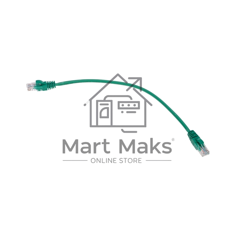 Патч-корд U/UTP Rexant cat.5e, RJ45-RJ45, 26AWG, ZH нг(А)-HF, зеленый, 0,3 м