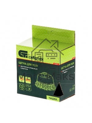 Щетка для УШМ Сибртех 150 мм, М14, Чашка, крученая проволока 0,5 мм 746297