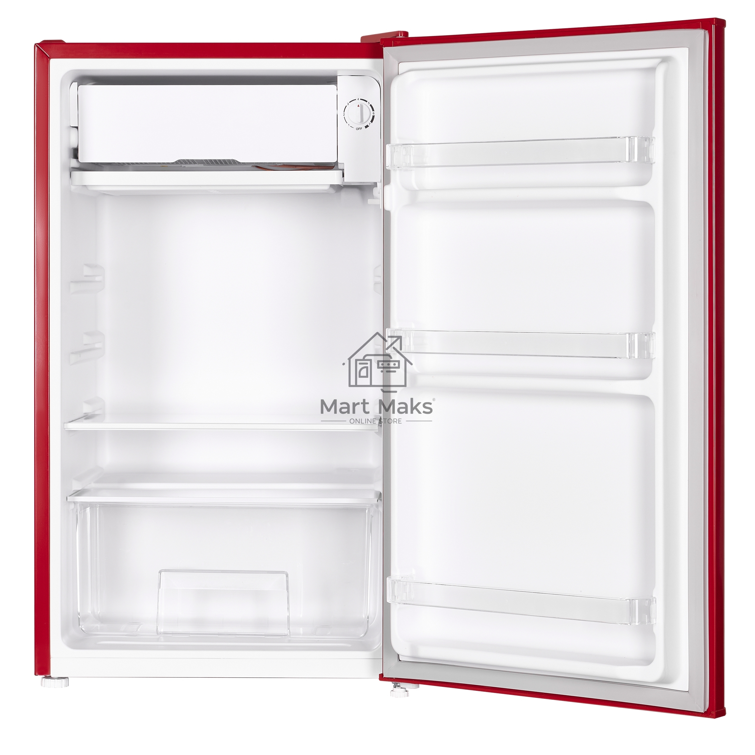 Холодильник Maunfeld MFF83RR красный однокамерный 85л