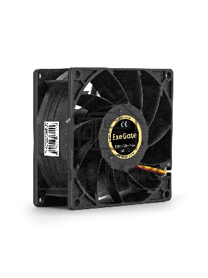 Вентилятор для корпуса ExeGate EX09238S3P-24 черный, 92 мм, 4500 об/мин, 48.3 дБ, 3 pin