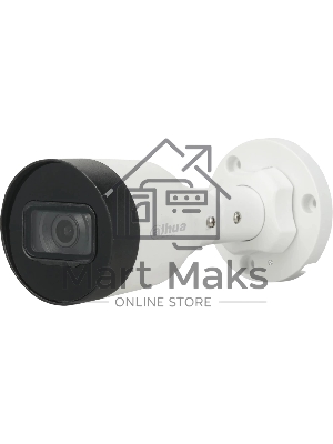 Уличная цилиндрическая IP-видеокамера DAHUA DH-IPC-HFW1431S1P-0280B-S6 4Мп, 1/2.9” CMOS, объектив 2.8мм, ИК-подсветка до 30м, IP67, корпус: металл, пластик