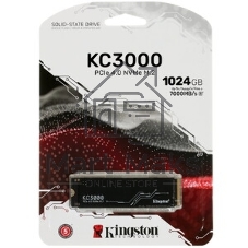 Накопитель SSD Kingston KC3000, 1Tb, M.2 2280, PCIe 4.0 x4, R/W 7000/6000, с радиатором.