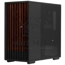 Компьютерный корпус Zalman P10 NAMU, MATX, черный, WINDOW, FRONT COVER WALNUT, 2x3.5