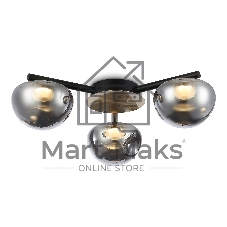 Светильник Ambrella light LH12006/3 BK/GD/SM черный/золото/дымчатый 18W 3000K D640*170
