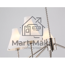 Люстра Ambrella light LH57123/5 SN/FR никель/белый матовый E14/5 max 40W D650*590
