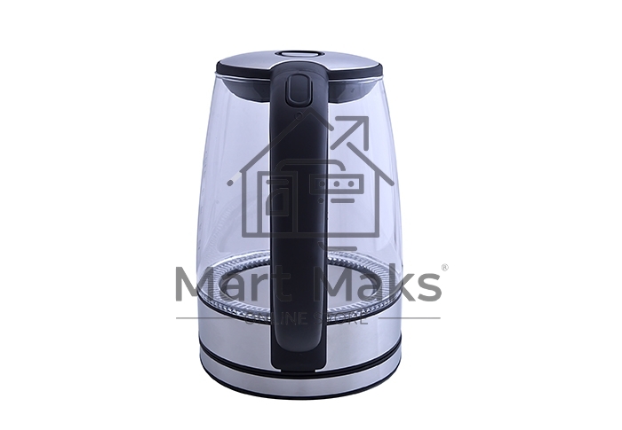 Чайник Centek CT-0030 черный стекло 1.7л, 2200Вт, внутр. LED подсветка,защита от вкл б/воды
