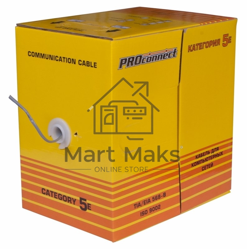 Кабель Proconnect (01-0027) Кабель UTP CAT5e 2 пары (305м) 0.51 мм
