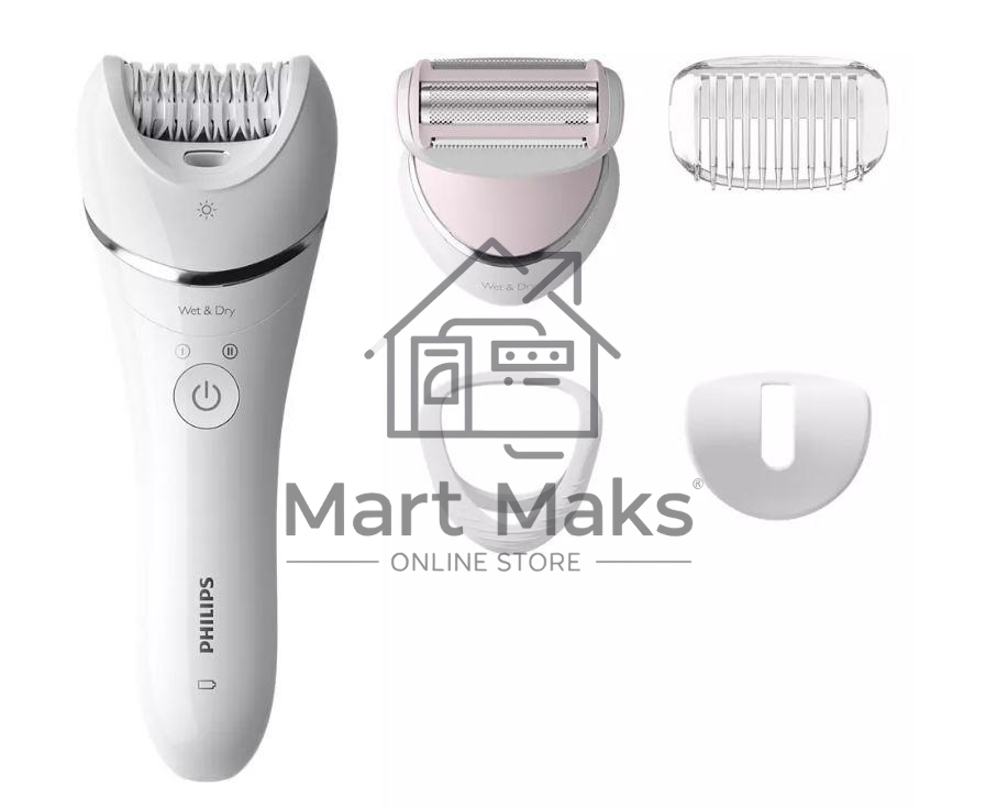 Эпилятор Philips скорости, широкая головка, Wet&Dry, беспроводной
