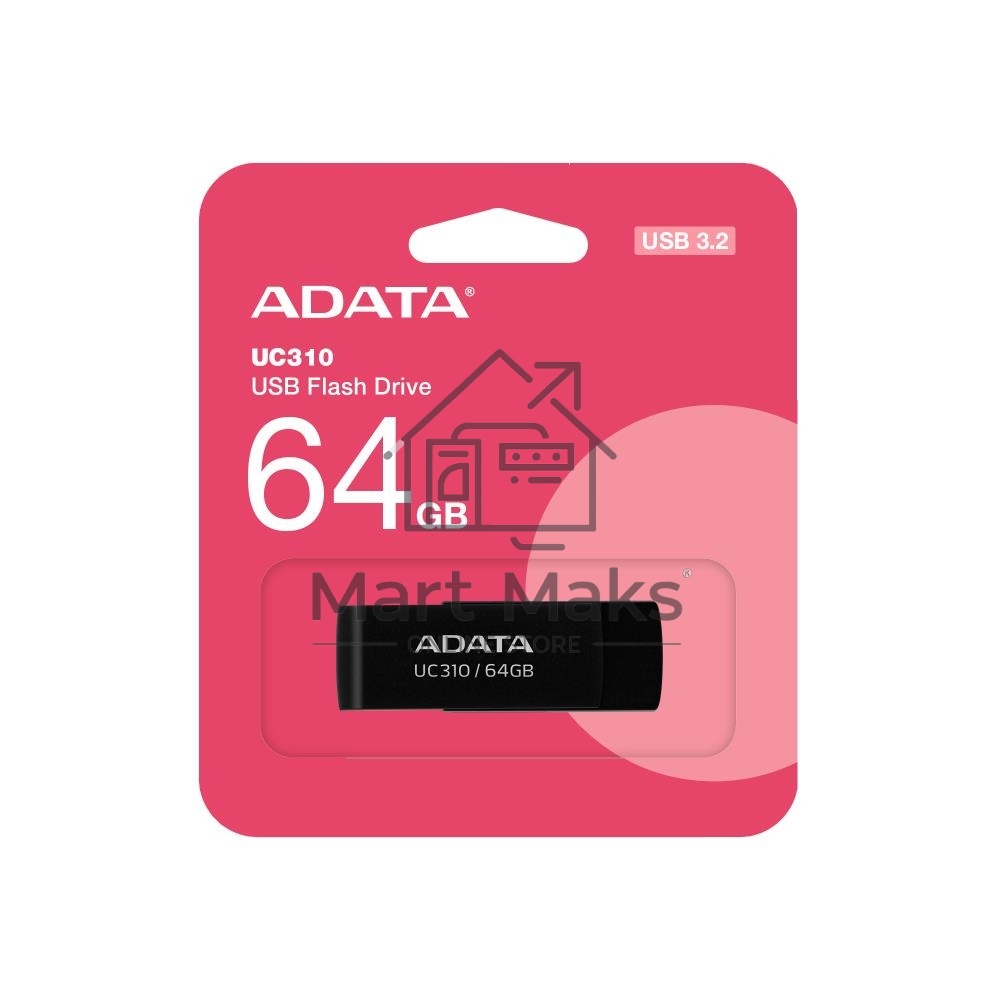 Флешка USB R/W ADATA R/W USB3 64GB UC310-64G-RBK