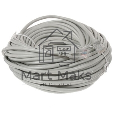 Патч-корд UTP Cablexpert PP12-20M/BK cat.5e, 20м, литой, многожильный, черный