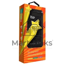 Портативный аккумулятор More choice (4620202550590) PB55-10 с кабелем 1USB 3.0A 22.5W PD - 10000mAh черный