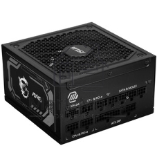Блок питания MSI MAG A1000GL PCIE5 1000W, 80+ Gold, полностью модульный, ATX 3.0, PCIE5, RTL