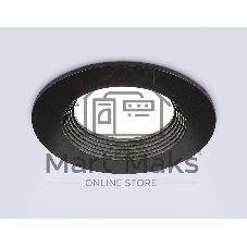 Встраиваемый точечный светильник Ambrella light TN102816 BK черный GU5.3 D80*28
