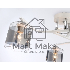 Светильник Ambrella light TR303217/3 WH/CH/SM белый/хром/дымчатый E27*3 max 60W D540*250