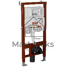 Комплект BAU 6 в 1: инсталляция BAU PRO, унитаз подвесной безободковый Bau Dream 49,5х36, сиденье дюропласт микролифт, клавиша из стекла BAU Dream, белая