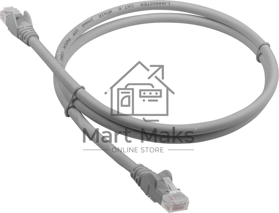 Патч-корд Lanmaster LAN-PC45/U6-15-GY UTP RJ-45 вил.-вилка RJ-45 кат.6 15м серый LSZH (уп.:1шт)