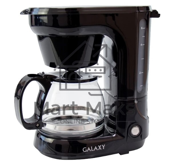 Кофеварка капельная Galaxy Line GL 0701 черный, исп. кофе - молотый, 0,75 л, 700 Вт.