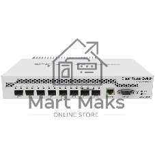 Коммутатор MikroTik CRS309-1G-8S+IN 8 SFP+, dual-core 800MHz CPU, 512MB RAM, POE, RS232 serial port