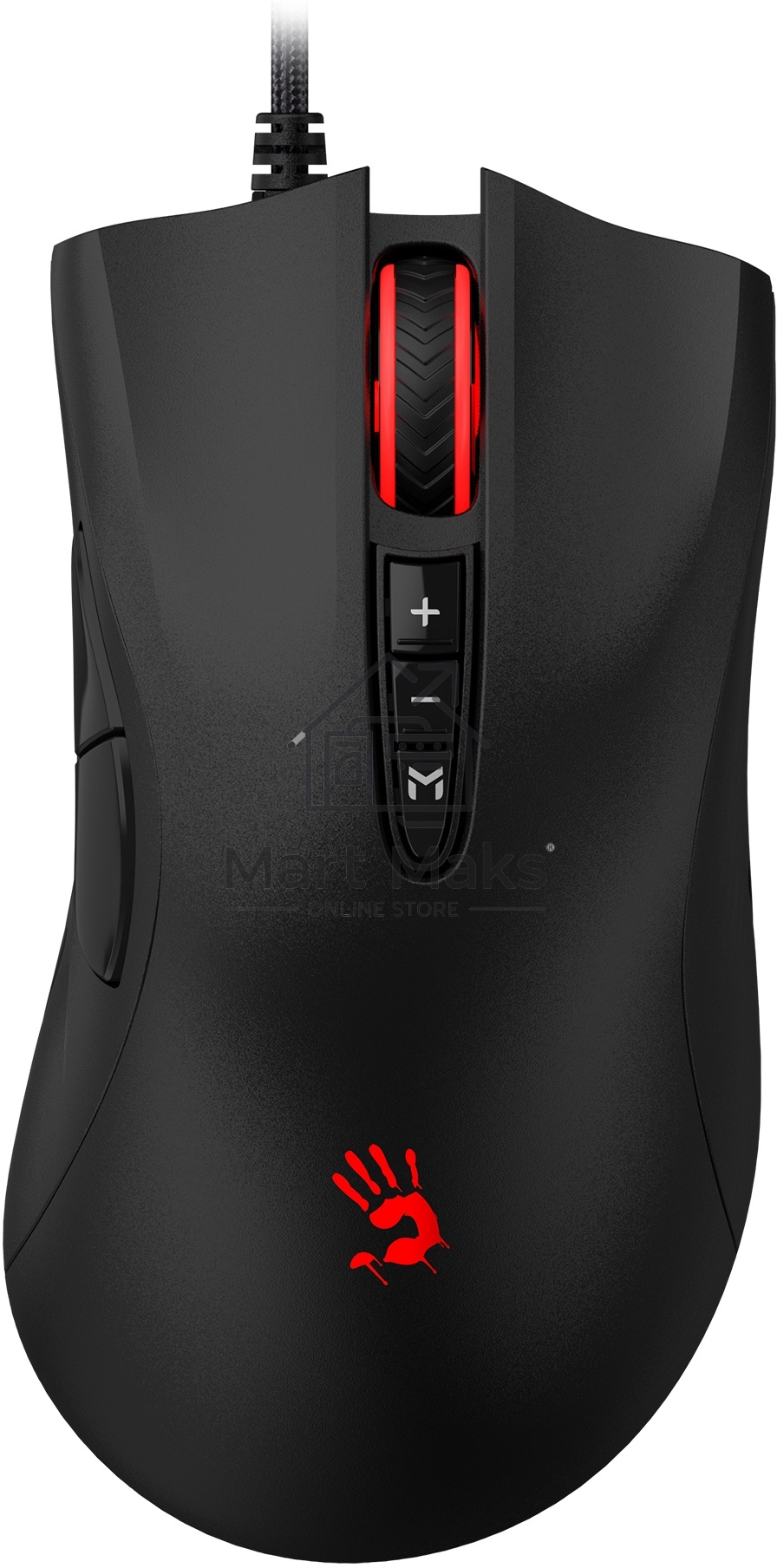 Мышь проводная A4Tech Bloody ES5 черный, 3200 dpi, USB Type-A, кнопки - 8