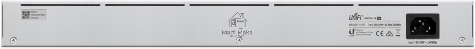 Коммутатор Ubiquiti UniFi USW-16-POE 2SFP 8PoE+ 42W управляемый