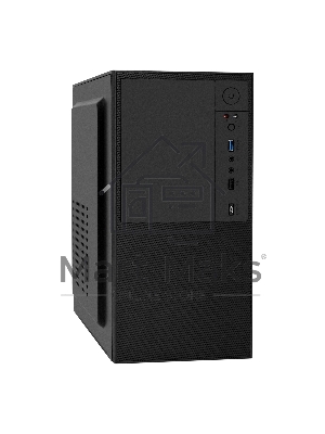 Компьютерный корпус Minitower ExeGate BAA-308UC-AAA450 (mATX, БП AAA450 с вент. 8см, 1хUSB/1хUSB 3.0/1хTypeC, HD Audio, черный)