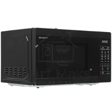 Микроволновая печь Sharp R-6800RK черный, 20 л, 800 Вт, переключатели - сенсор