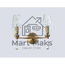 Настенный светильник Ambrella light LH55206/2 BS/CL латунь/прозрачный E14*2 max 40W 330*170*280