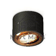 Светильник Ambrella Light XS7511004 SBK/PYG черный песок/золото желтое полированное MR16 GU5.3 (C7511, N7004)