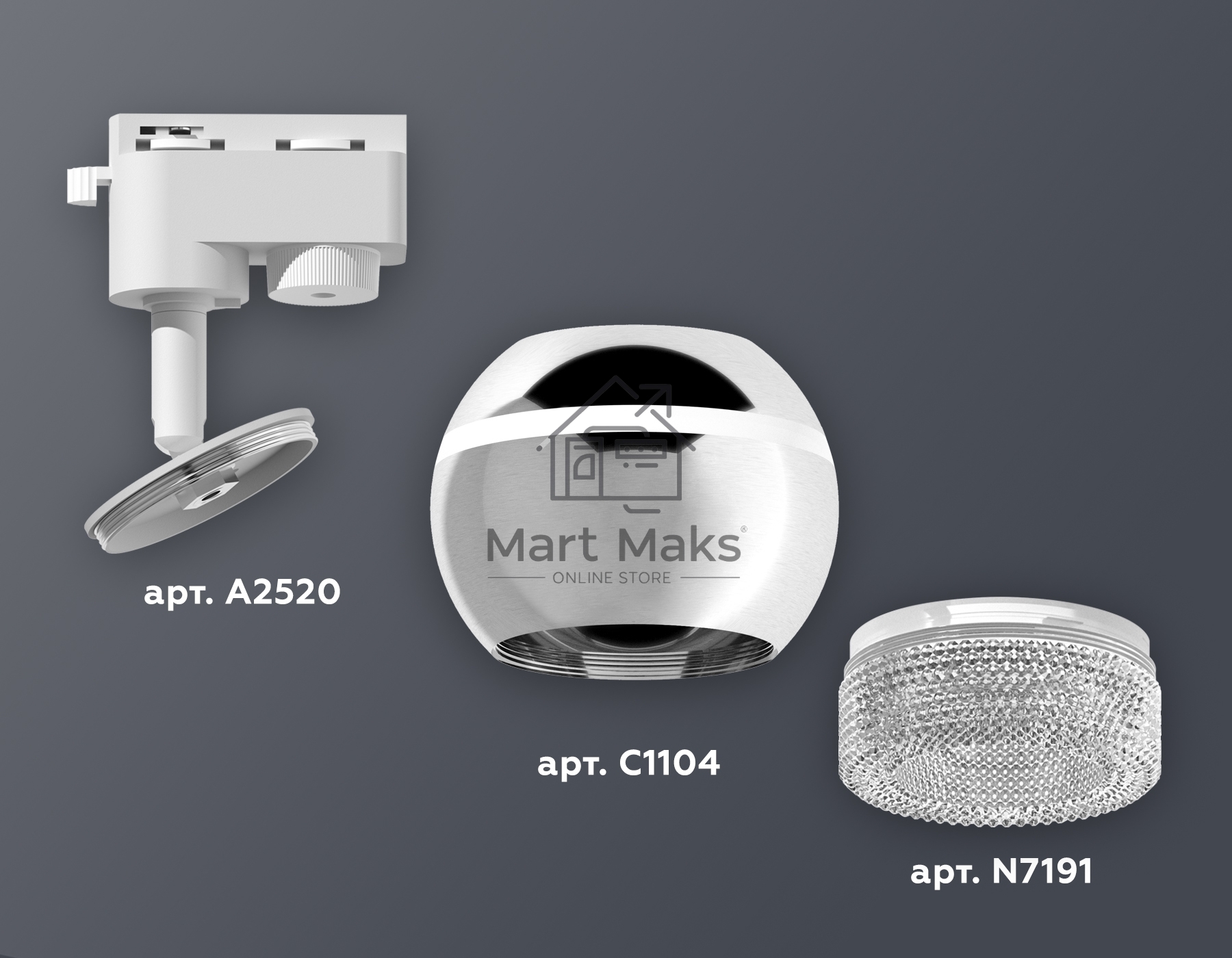 Светильник Ambrella light XT1104001 PSL/CL серебро полированное/прозрачный GU5.3 LED 3W 4200K (A2520, C1104, N7191)