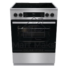 Плита электрическая Gorenje GECS6C70XC серебристый, конфорок 4 электрических, духовка 71 л, 60 см x 85 см x 60 см