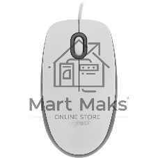 Мышь проводная Logitech M100 белый, 1000 dpi, USB, кнопки - 3