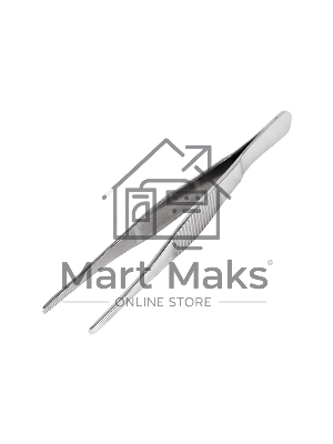 Пинцет прямой, рифленый 125 мм (блистер) Rexant