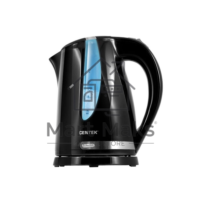 Чайник Centek CT-0040 черный 1.8л, 2200Вт, открывание кнопкой, внутренняя подсветка