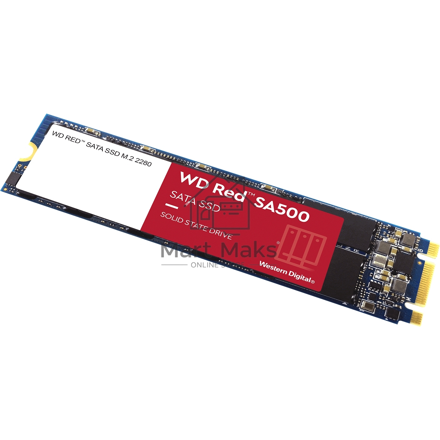Накопитель SSD WD Red SA500 WDS500G1R0B, 500Gb, SATA III, M.2 2280, R/W 560/530
