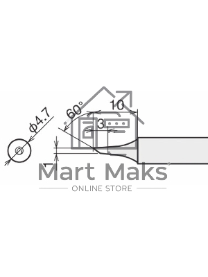 Жало для паяльника Goot RX-80HRT-1C