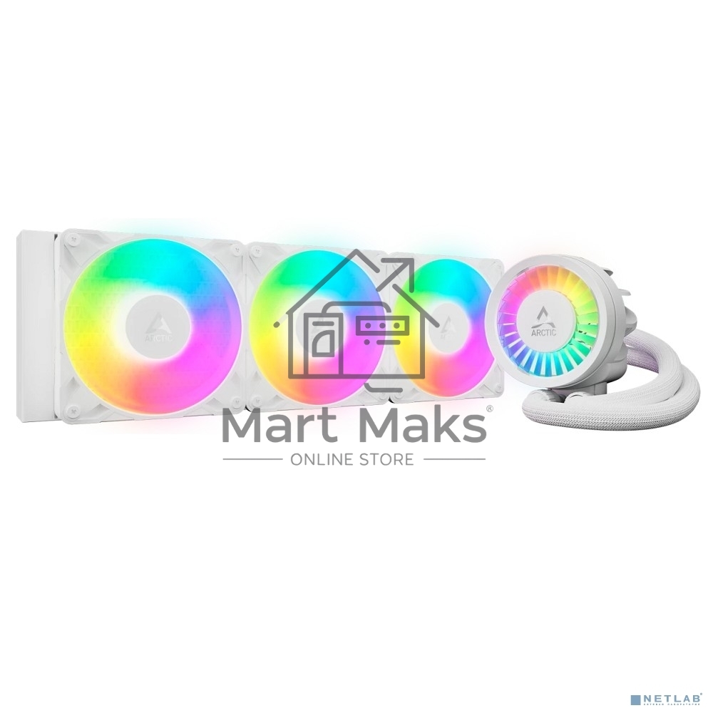 Система жидкостного охлаждения Arctic Cooling Liquid Freezer III Pro 360 ARGB Whte ACFRE00188A белый 120мм алюминий+медь 2500rpm 31db 4-pin