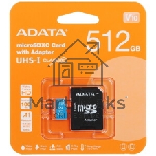 Флеш карта MICRO SDXC 512Gb AUSDX512GUICL10A1-RA1 ADATA