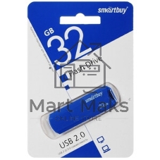 Флешка USB Smartbuy CLUE Blue (SB32GbCLU-BU), 32Gb, USB 2.0, R/W 15/5, синий