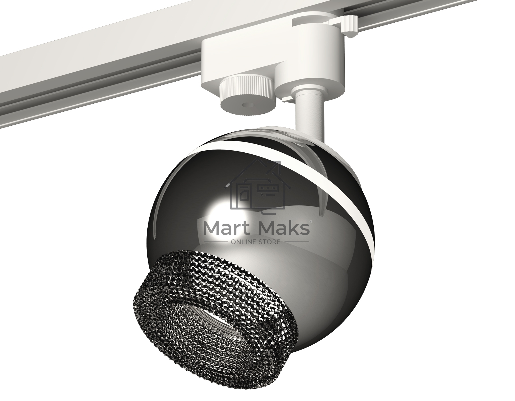Светильник Ambrella light XT1104002 PSL/BK серебро полированное/тонированный GU5.3 LED 3W 4200K (A2520, C1104, N7192)