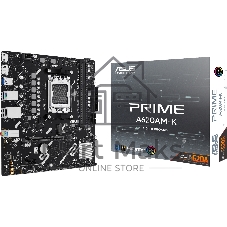 Материнская плата ASUS PRIME A620M-K, AM5, AMD A620, 2xDDR5, 4xSATA, 1xM.2, 1xPCIe 4.0 x16, 1xPCIe 3.0 x1, 1xHDMI, 1xDP, 1x1Gb LAN, 4xUSB-A 5Gbps, 2xUSB-A 2.0, 3x3.5 мм, 7.1, mATX