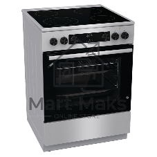 Плита электрическая Gorenje GECS6C70XC серебристый, конфорок 4 электрических, духовка 71 л, 60 см x 85 см x 60 см