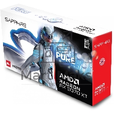 Видеокарта Sapphire AMD Radeon RX 9070 XT PURE OC, 16 GB GDDR6, 256 bit, 2xDisplayPort, 2xHDMI, GPU 2400 MHz