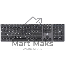 Клавиатура Oklick K867W беспроводная, Bluetooth, радиоканал, серый