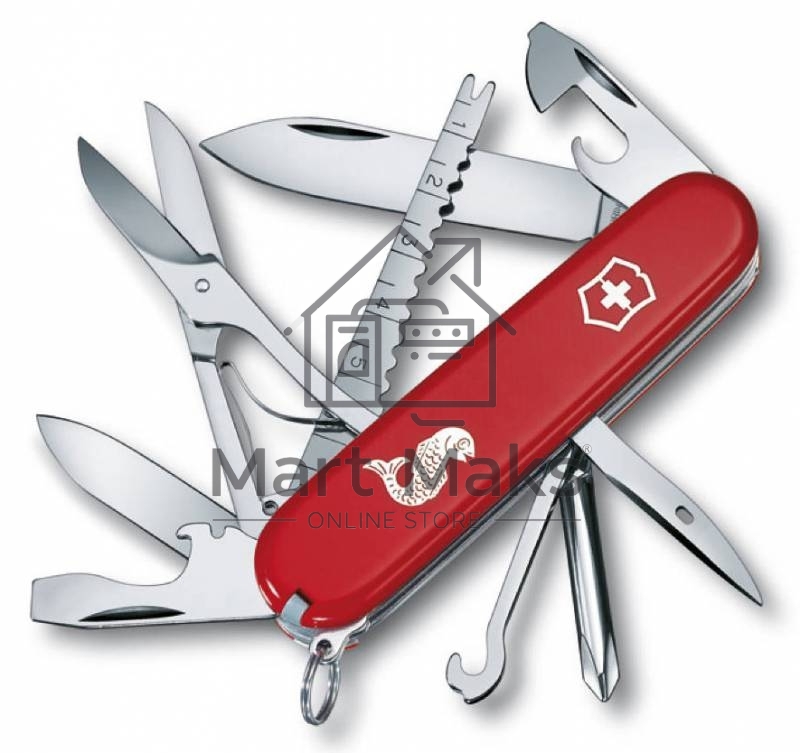 Нож перочинный Victorinox Fisherman (1.4733.72) 91мм 18функций красный карт.коробка