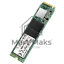 Накопитель SSD Transcend MTE110S, 128Gb, M.2 2280, PCIe 3.0 x4, NVMe, R/W 1600/400