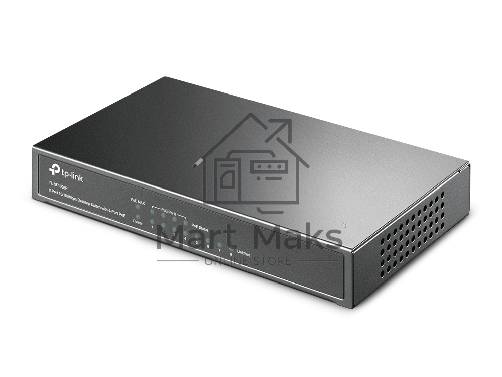 Коммутатор TP-Link SMB TL-SF1008P Коммутатор 8-port 10/100M Desktop PoE Switch