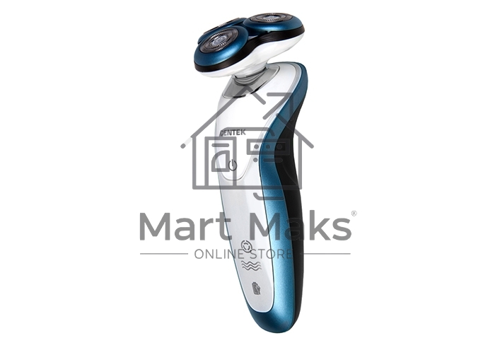 Бритва Centek CT-2163 (серебр) ротор, +ВЛАЖНОЕ БРИТЬЁ, 3 плав.головки, 2-йные лезвия, до 40 мин. раб