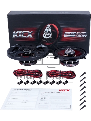 Колонки автомобильные Kicx SP 133 100Вт 89дБ 4Ом 13см (5дюйм) (ком.:2кол.) коаксиальные трехполосные