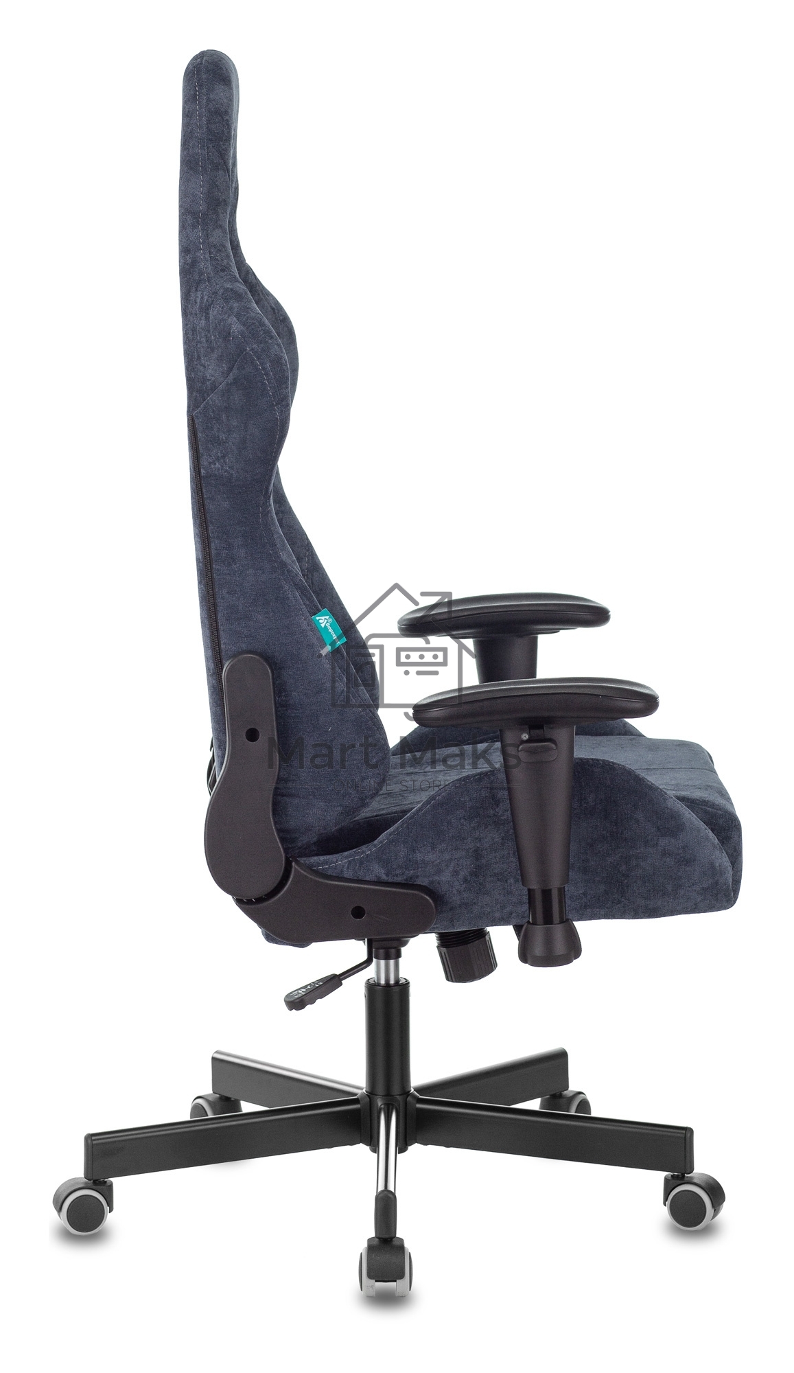 Кресло игровое Бюрократ VIKING KNIGHT LT27 FABRIC синий крестовина металл/пластик