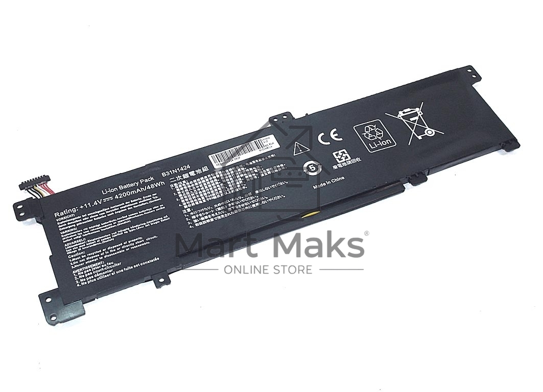 Аккумуляторная батарея для ноутбука Asus K401L 11.4V 48Wh OEM черный
